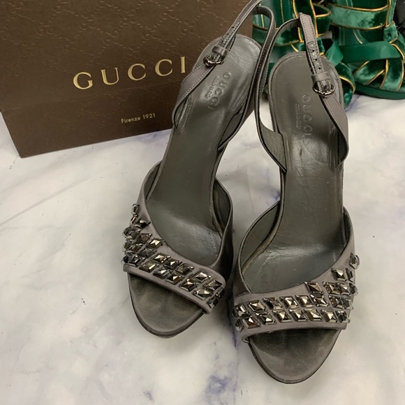 Gucci Shoes - GUCCI satin platforms eu36